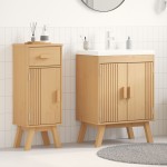 vidaXL Set de Mobilier pentru Baie 2 pcs Maro 114 x 43 x 73.5 cm vidaXL Set de Mobilier pentru Baie 2 pcs Maro 114 x 43 x 73.5 cm