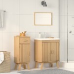 vidaXL Set de Mobilier pentru Baie 2 pcs Maro 114 x 43 x 73.5 cm vidaXL Set de Mobilier pentru Baie 2 pcs Maro 114 x 43 x 73.5 cm