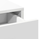 vidaXL Masă de Machiaj cu lumini de oglindă 2 pcs Alb Lemn compozit