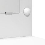 vidaXL Set masă de toaletă cu LED cu sertar 2 pcs Alb Lemn compozit