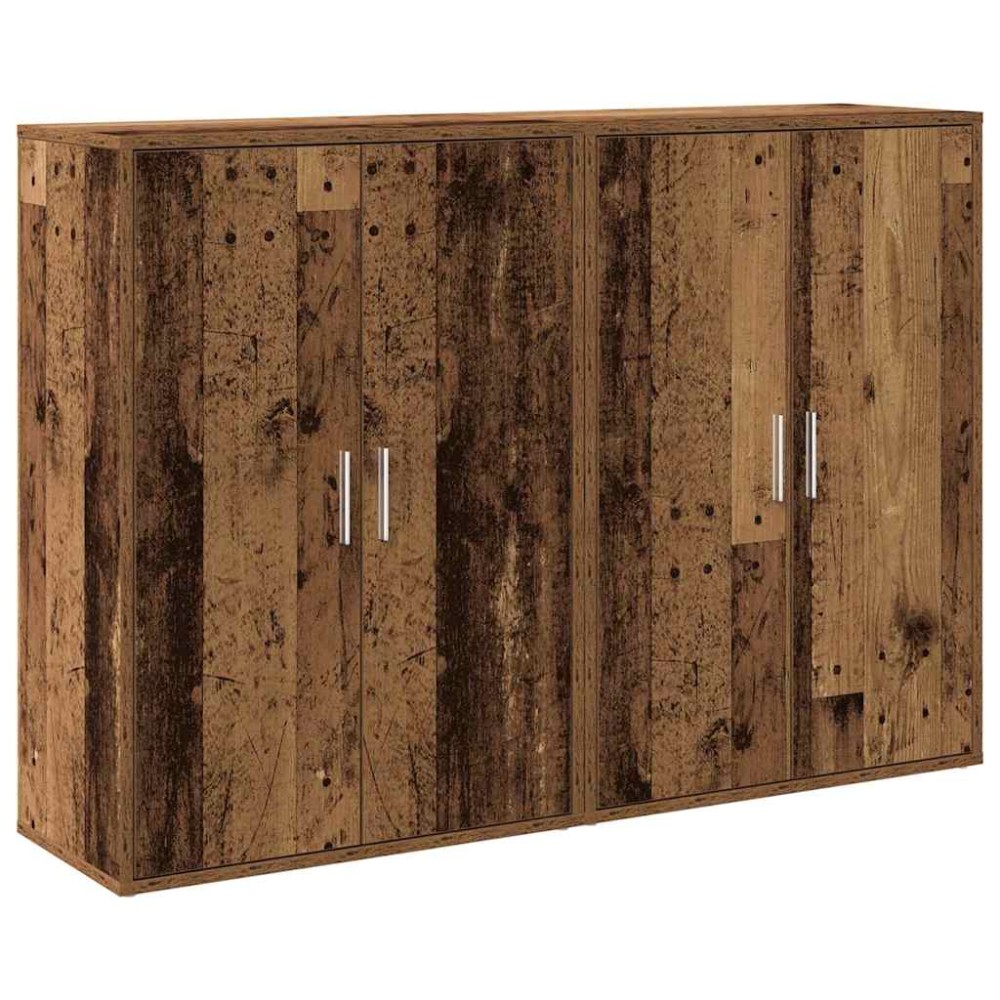 vidaXL Bufet cu raft cu depozitare cu ușă Lemn vechi 60 x 31 x 84 cm Lemn compozit
