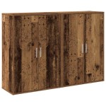 vidaXL Bufet cu raft cu depozitare cu ușă Lemn vechi 60 x 31 x 84 cm Lemn compozit vidaXL Bufet cu raft cu depozitare cu ușă Lemn vechi 60 x 31 x 84 cm Lemn compozit