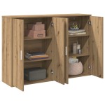 vidaXL Bufet stejar artizanal 60 x 31 x 84 cm Lemn compozit