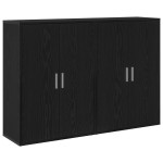 vidaXL Bufet Stejar negru 60 x 31 x 84 cm Lemn compozit vidaXL Bufet Stejar negru 60 x 31 x 84 cm Lemn compozit
