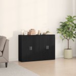 vidaXL Bufet Stejar negru 60 x 31 x 84 cm Lemn compozit vidaXL Bufet Stejar negru 60 x 31 x 84 cm Lemn compozit