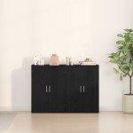 vidaXL Bufet Stejar negru 60 x 31 x 84 cm Lemn compozit vidaXL Bufet Stejar negru 60 x 31 x 84 cm Lemn compozit