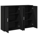 vidaXL Bufet Stejar negru 60 x 31 x 84 cm Lemn compozit vidaXL Bufet Stejar negru 60 x 31 x 84 cm Lemn compozit