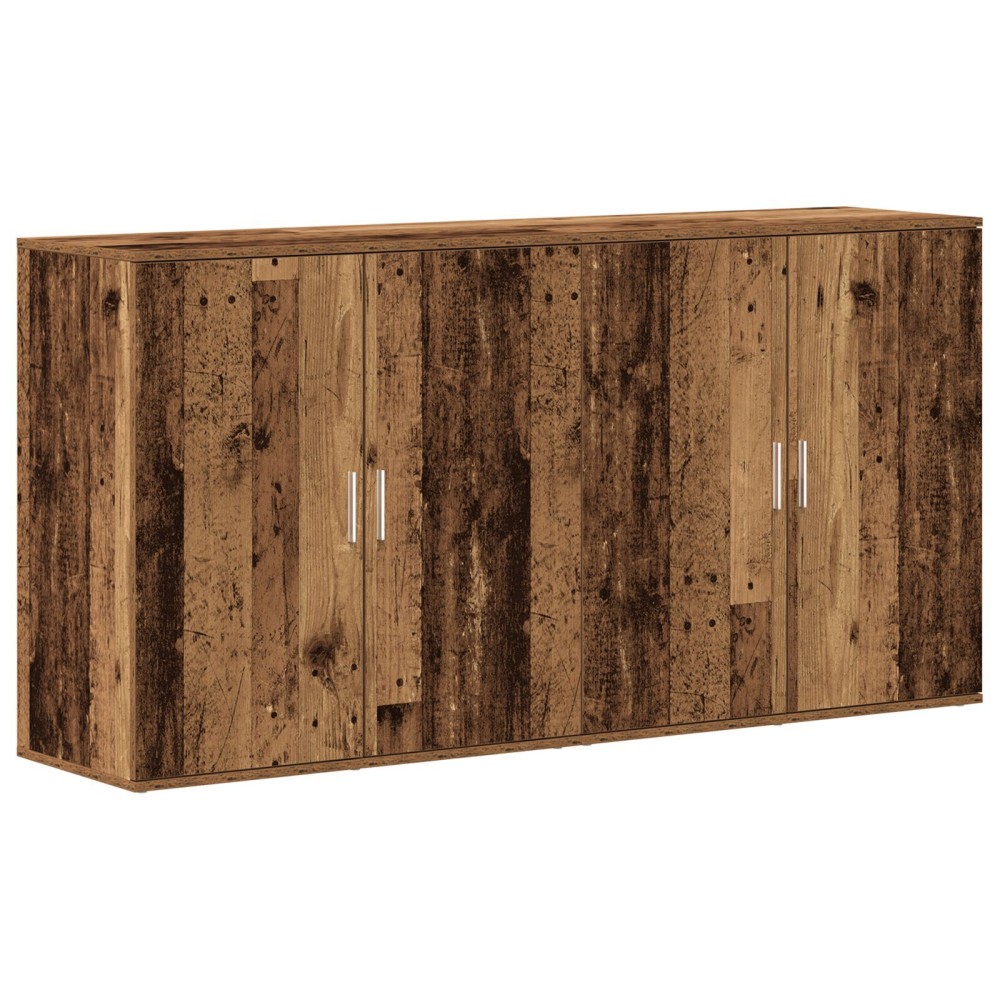 vidaXL Bufeturi 2 pcs Lemn vechi 79 x 38 x 80 cm Lemn compozit
