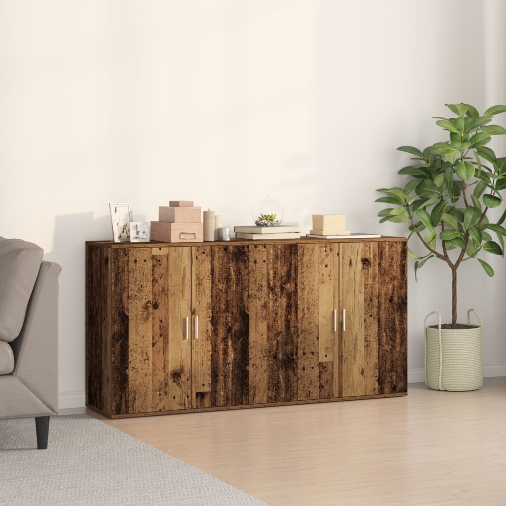 vidaXL Bufeturi 2 pcs Lemn vechi 79 x 38 x 80 cm Lemn compozit