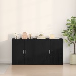 vidaXL Bufeturi 2 pcs Stejar negru 79 x 38 x 80 cm Lemn compozit vidaXL Bufeturi 2 pcs Stejar negru 79 x 38 x 80 cm Lemn compozit