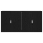 vidaXL Bufeturi 2 pcs Stejar negru 79 x 38 x 80 cm Lemn compozit vidaXL Bufeturi 2 pcs Stejar negru 79 x 38 x 80 cm Lemn compozit