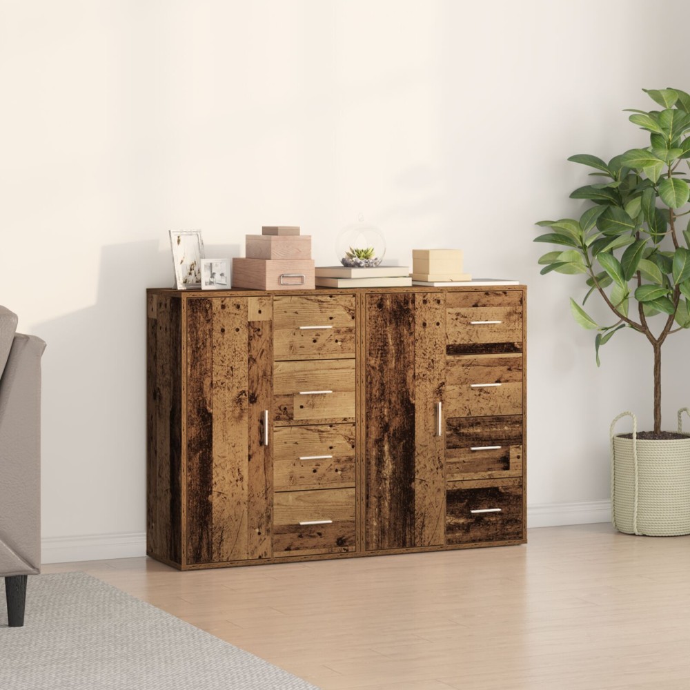 vidaXL Bufeturi 2 pcs Lemn vechi 60 x 31 x 84 cm Lemn compozit