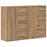 vidaXL Bufeturi 2 pcs stejar artizanal 60 x 31 x 84 cm Lemn compozit vidaXL Bufeturi 2 pcs stejar artizanal 60 x 31 x 84 cm Lemn compozit