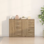 vidaXL Bufeturi 2 pcs stejar artizanal 60 x 31 x 84 cm Lemn compozit vidaXL Bufeturi 2 pcs stejar artizanal 60 x 31 x 84 cm Lemn compozit