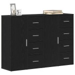 vidaXL Bufeturi 2 pcs Stejar negru 60 x 31 x 84 cm Lemn compozit