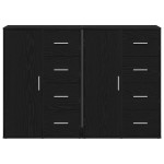 vidaXL Bufeturi 2 pcs Stejar negru 60 x 31 x 84 cm Lemn compozit