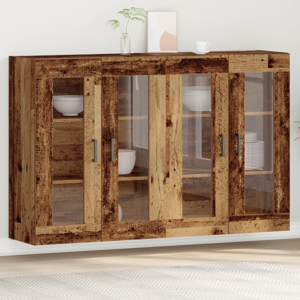vidaXL <strong> Turnuri suspendate 2 buc</strong> Lemn vechi 69,5 x 34 x 90 cm, din lemn inginerit.
