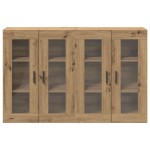 vidaXL Dulap montat pe perete 2 pcs stejar artizanal 69.5 x 34 x 90 cm
