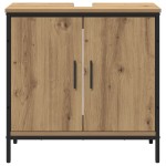 vidaXL Set de mobilier pentru baie cu ușă 2 pcs Maro 60 x 30 x 60 cm vidaXL Set de mobilier pentru baie cu ușă 2 pcs Maro 60 x 30 x 60 cm