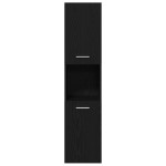 vidaXL Set Mobilier Baie cu ușă 4 pcs Stejar Negru 41 x 38.5 x 46 cm vidaXL Set Mobilier Baie cu ușă 4 pcs Stejar Negru 41 x 38.5 x 46 cm