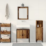 vidaXL Set de mobilier pentru baie cu ușă 2 pcs Maro 60 x 33 x 60 cm vidaXL Set de mobilier pentru baie cu ușă 2 pcs Maro 60 x 33 x 60 cm
