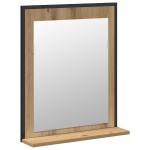 vidaXL Set de mobilier pentru baie Pe perete 2 pcs Maro Lemn compozit