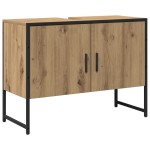 vidaXL Set de mobilier pentru baie cu ușă 2 pcs Maro 80 x 33 x 60 cm vidaXL Set de mobilier pentru baie cu ușă 2 pcs Maro 80 x 33 x 60 cm