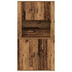 vidaXL Bufet Lemn vechi 80 x 33 x 150 cm Lemn compozit