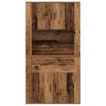 vidaXL Highboard cu sertar Lemn vechi 80 x 33 x 150 cm Lemn compozit vidaXL Highboard cu sertar Lemn vechi 80 x 33 x 150 cm Lemn compozit