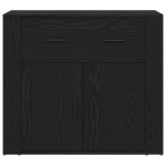 vidaXL Highboard cu sertar Stejar negru 80 x 33 x 150 cm Lemn compozit vidaXL Highboard cu sertar Stejar negru 80 x 33 x 150 cm Lemn compozit