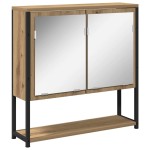 vidaXL Set de mobilier pentru baie cu ușă 3 pcs Maro 80 x 30 x 60 cm vidaXL Set de mobilier pentru baie cu ușă 3 pcs Maro 80 x 30 x 60 cm