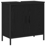 vidaXL Set de mobilier pentru baie 3 pcs Negru 33 x 33 x 185.5 cm vidaXL Set de mobilier pentru baie 3 pcs Negru 33 x 33 x 185.5 cm