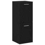 vidaXL Set Mobilier pentru Baie 4 Piese Stejar Negru