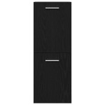 vidaXL Set Mobilier pentru Baie 4 Piese Stejar Negru
