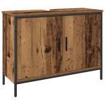 vidaXL Set de mobilier pentru baie cu ușă 3 pcs Maro 80 x 30 x 44 cm vidaXL Set de mobilier pentru baie cu ușă 3 pcs Maro 80 x 30 x 44 cm