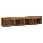vidaXL Set Dulap pentru Televizor Montat pe Perete 6 pcs Lemn vechi vidaXL Set Dulap pentru Televizor Montat pe Perete 6 pcs Lemn vechi