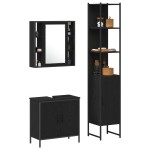 Cabinet Chiuvetă Baie vidaXL Stejar Negru 60x30x60 cm Lemn Prelucrat Cabinet Chiuvetă Baie vidaXL Stejar Negru 60x30x60 cm Lemn Prelucrat