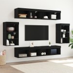 Raft suspendat vidaXL 2 buc Stejar negru 40x28,5x40 cm din lemn ingineresc Raft suspendat vidaXL 2 buc Stejar negru 40x28,5x40 cm din lemn ingineresc