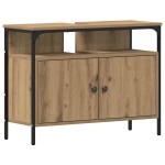 vidaXL Unități de vanitate pentru baie 3 pcs Maro 80 x 30 x 60 cm vidaXL Unități de vanitate pentru baie 3 pcs Maro 80 x 30 x 60 cm