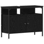 vidaXL Unități de vanitate pentru baie 3 pcs Negru 80 x 30 x 60 cm vidaXL Unități de vanitate pentru baie 3 pcs Negru 80 x 30 x 60 cm