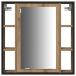 vidaXL Set dulap baie cu ușă 3 pcs stejar artizanal 33 x 33 x 185.5 cm vidaXL Set dulap baie cu ușă 3 pcs stejar artizanal 33 x 33 x 185.5 cm