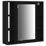 vidaXL Unități de vanitate pentru baie 3 pcs Negru 80 x 30 x 60 cm vidaXL Unități de vanitate pentru baie 3 pcs Negru 80 x 30 x 60 cm