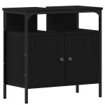 vidaXL Unități de vanitate pentru baie 3 pcs Negru 80 x 30 x 60 cm vidaXL Unități de vanitate pentru baie 3 pcs Negru 80 x 30 x 60 cm
