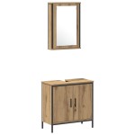 vidaXL Set de mobilier pentru baie 4 pcs Maro 33 x 33 x 185.5 cm vidaXL Set de mobilier pentru baie 4 pcs Maro 33 x 33 x 185.5 cm