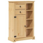 vidaXL Set mobilier de baie „Corona”, 2 piese, lemn masiv de pin vidaXL Set mobilier de baie „Corona”, 2 piese, lemn masiv de pin