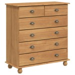 Bufet vidaXL "ASKIM" maro miere 91x40x199.5 cm lemn masiv pin Bufet vidaXL "ASKIM" maro miere 91x40x199.5 cm lemn masiv pin