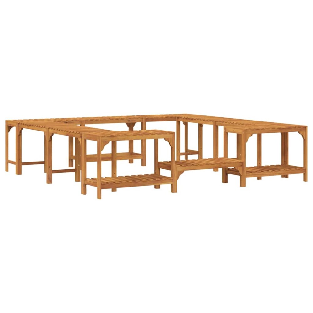 vidaXL Împrejmuire pentru Cadă cu Hidromasaj Maro 230 x 230 cm