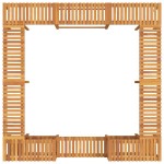vidaXL Împrejmuire pentru Cadă cu Hidromasaj Maro 250 x 250 cm vidaXL Împrejmuire pentru Cadă cu Hidromasaj Maro 250 x 250 cm