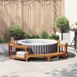 vidaXL Împrejmuiri pentru Cada Fierbinte Maro Ø255 cm vidaXL Împrejmuiri pentru Cada Fierbinte Maro Ø255 cm