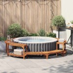 vidaXL Împrejmuiri pentru Cada Fierbinte Maro Ø275 cm vidaXL Împrejmuiri pentru Cada Fierbinte Maro Ø275 cm